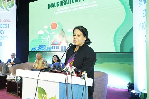 পরিবেশ, বন ও জলবায়ু পরিবর্তনবিষয়ক উপদেষ্টা সৈয়দা রিজওয়ানা হাসান। ‘বাংলাদেশ জ্বালানি সমৃদ্ধি-২০৫০’ নিয়ে দ্বিতীয় জ্বালানি সম্মেলন